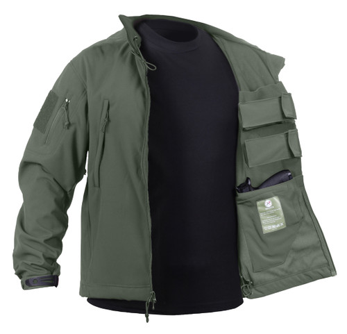 Rothco Concealed Carry Soft Shell Jacket - In/Out View