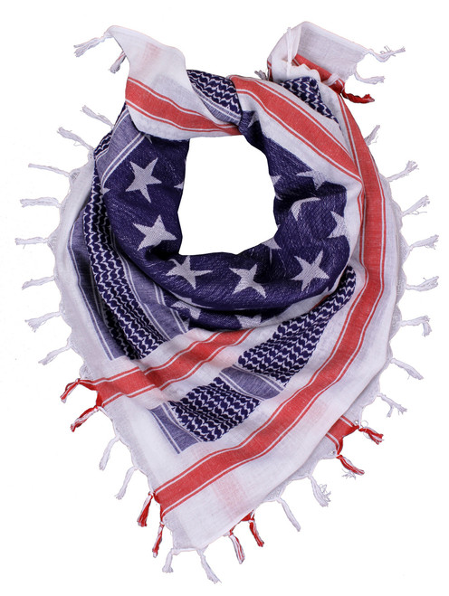 U.S. Flag Shemagh Tactical Desert Scarf - View