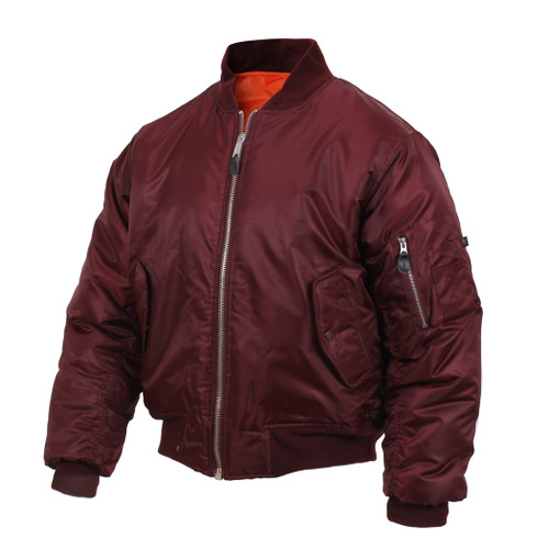 Rothco Maroon MA1 Flight Jacket - View