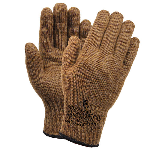 G.I. Coyote Brown Wool Liner Gloves - Combo View