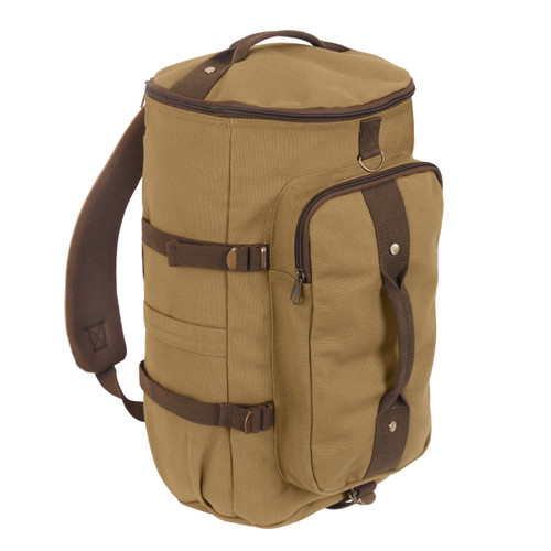 Touring 19” Canvas Duffle Gear Backpack - Angle View