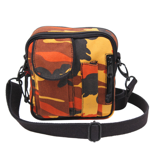 orange camo bag