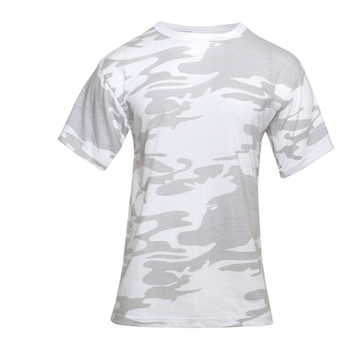 White Camo T Shirts - Front View
