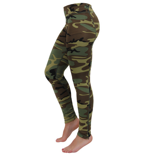 Camo Workout Capri Leggings Womens | Devil Walking