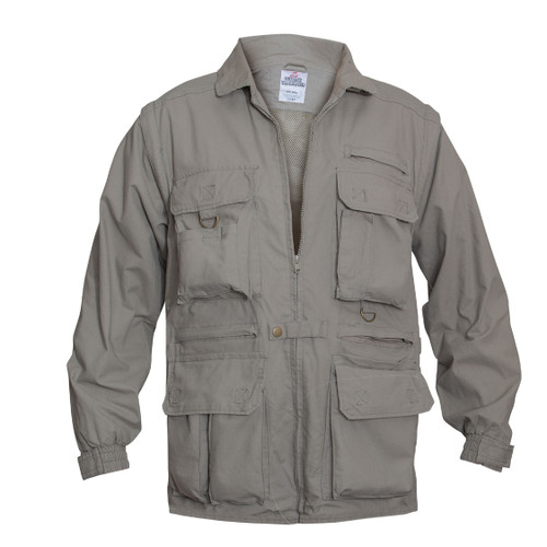 Convertible Safari Jacket / Vest Combo - Jacket View