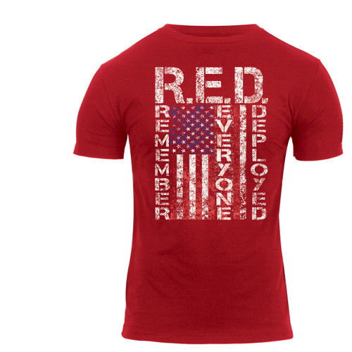 Athletic Fit Remember Everyone Deployed T Shirt - View 1