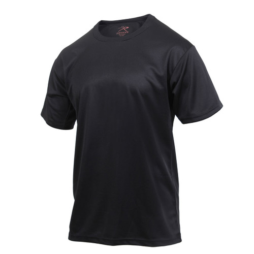 Black Quick Dry Wicking T Shirt - View