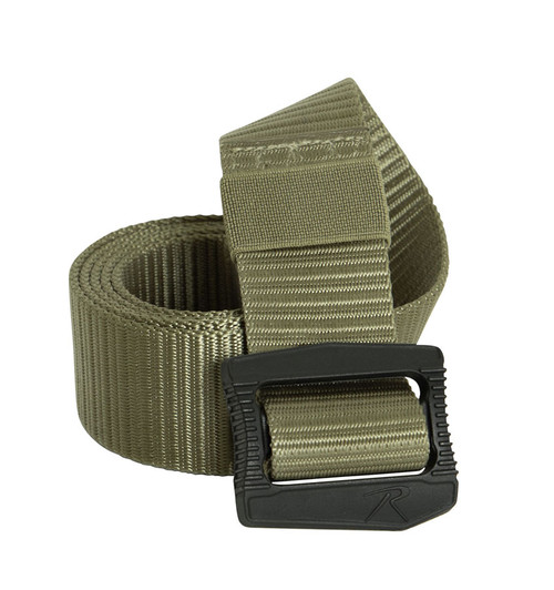 Deluxe Coyote BDU Belt w/Security Friendly Buckle - Fold View