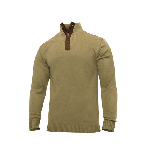 Classic Military Fatigue Field Sweater - View