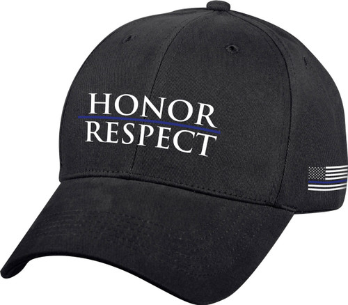 Honor Respect Thin Blue Line Low Profile Cap - View