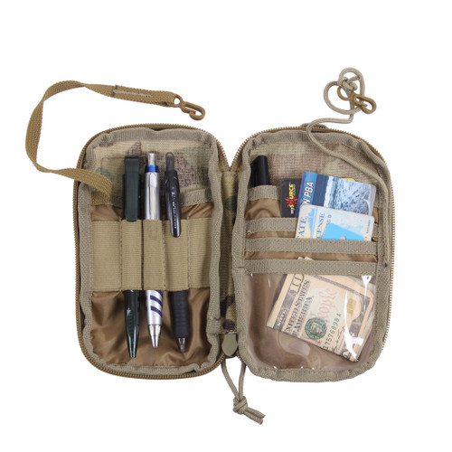 Tactical MOLLE EDCWallet/Phone Pouch - Open View