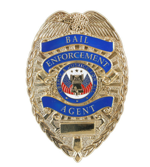 Deluxe Bail Enforcement Agent Badge - View