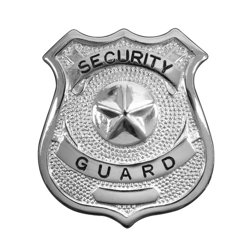 Security Guard Badge - Silver View
