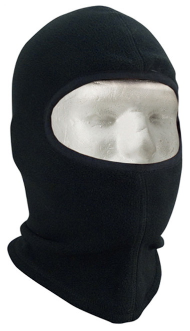 Black Polar Fleece One Hole Balaclava 