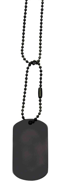 Black Dog Tag Chains - View