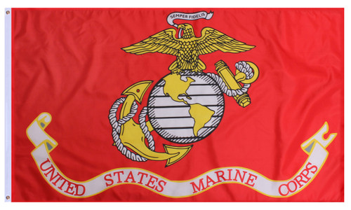 USMC Globe & Anchor Marines Flags - View