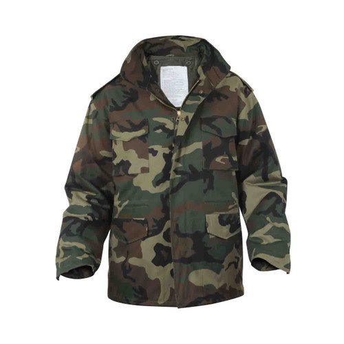 Rothco Woodland Camo M-65 Field Jackets - Front View