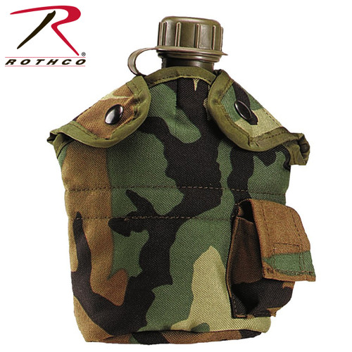 Enhanced Camo Nylon 1qt. Canteen Cover - Rothco View