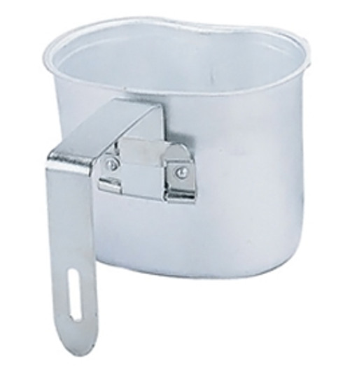 Aluminum Folding Handle Canteen Cup - Open View