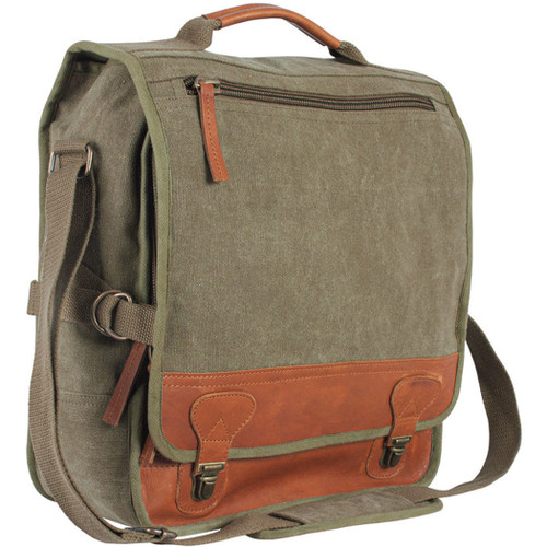 Rothco Vintage Canvas Explorer Shoulder Bag - Olive :: Maxton Men