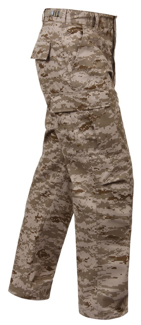 USMC style Desert Digital Camo BDU Pants - Right Side View