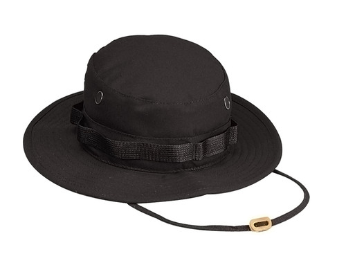 Black Military Boonie Hat - View