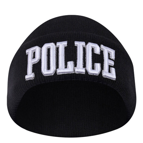 Deluxe Embroidered Police Watch Cap - View