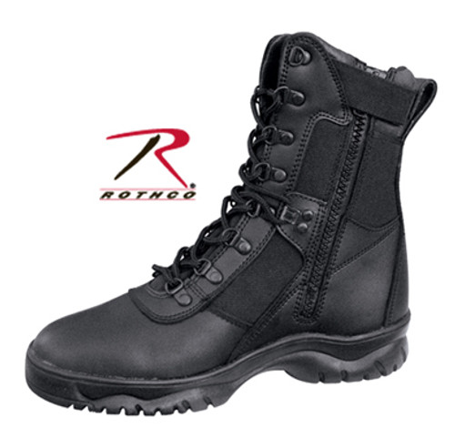 Tactical Forced Entry Boot - Side Zipper View