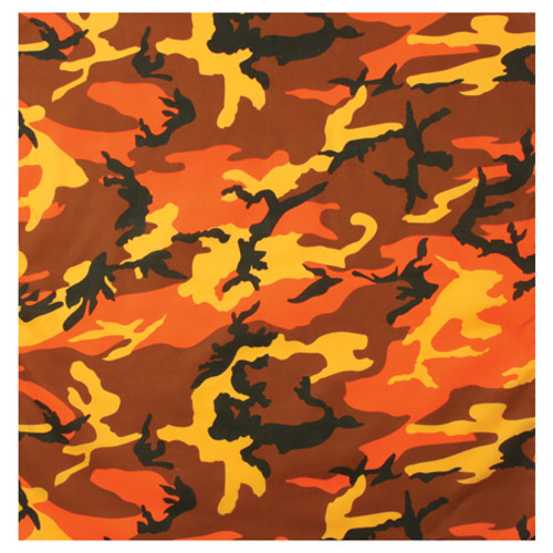 Savage Orange Camo Bandana - Bandanas