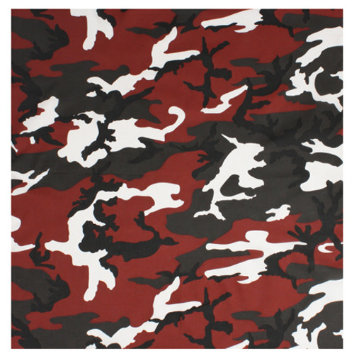 Red Camo Bandana - Bandanas