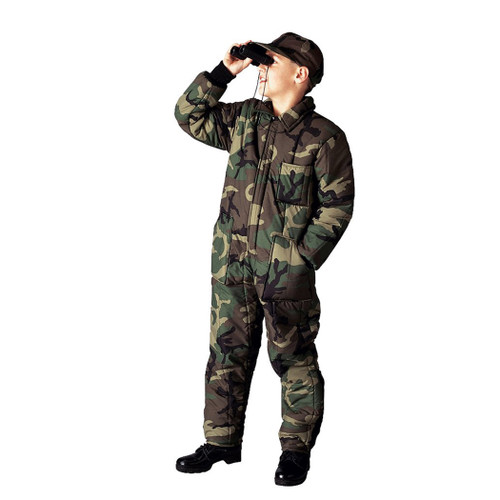 Kids Camo Insulated Cold Weather Coveralls