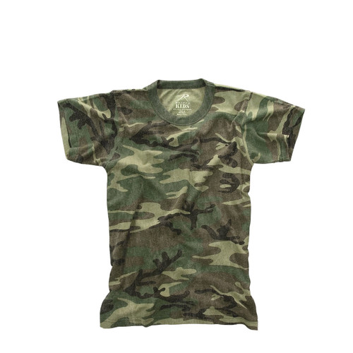 Kids Camo Vintage Camouflage T Shirt - Image View