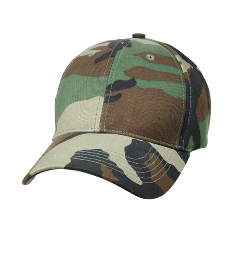 Kids Camo Woodland Low Profile Cap - View