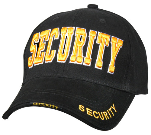 Deluxe Black Low Profile Security Caps - Front View