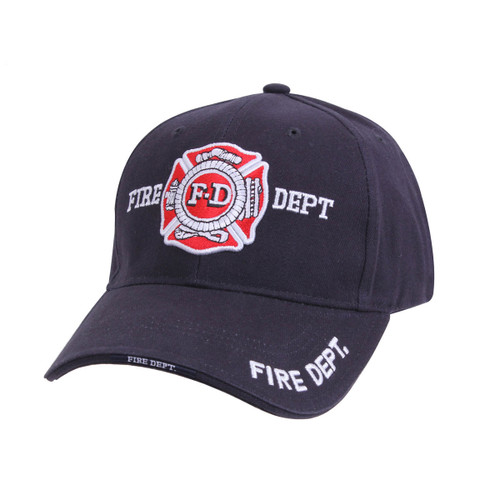 Deluxe Fire Department Low Profile Cap - Side View
