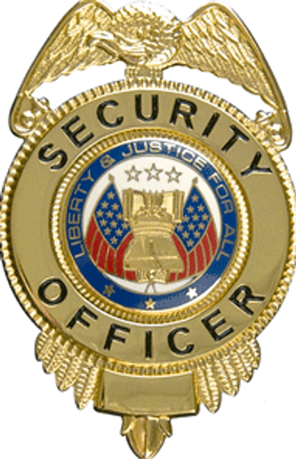 Deluxe Gold Security Officer Badge Deluxe Gold Security Officer Badge