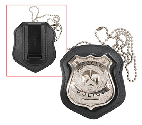 Shop NYPD Clip On Leather Badge Holders - Fatigues Army Navy