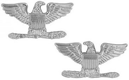 Colonel Polished Silver Officer Insignia