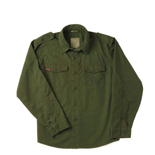 Ultra Force Vintage Olive Drab Fatigue Shirt - Flat View
