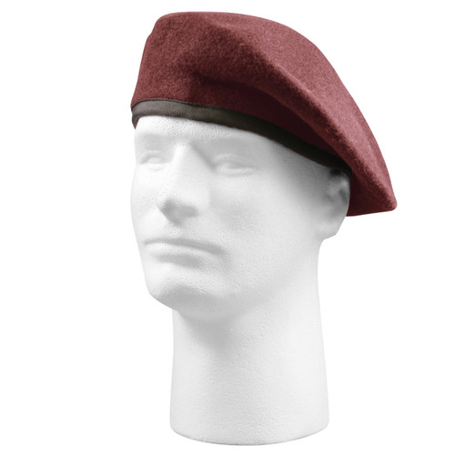 Inspection Ready Maroon Beret - View