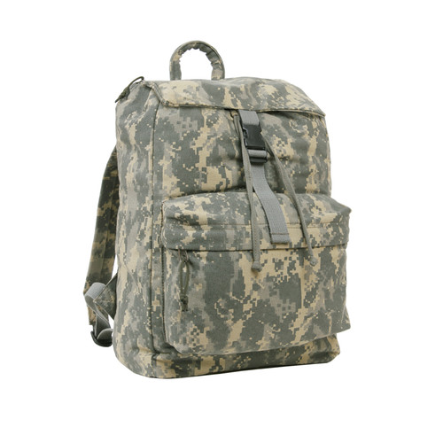 Kids Army Digital Camo Daypack - Angle Side View