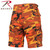 Savage Orange Camo Military BDU Shorts - Rothco View