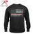 Rothco Thin Red Line Long Sleeve T Shirt - Rothco Brand