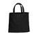 Black Canvas Shopping Tote Bag - Front View