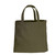Olive Drab Canvas Shopping Tote Bag - Front View