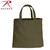 Olive Drab Canvas Shopping Tote Bag - Brand View