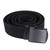 Black Nylon Web Belt W/Black Buckle - View