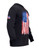 US Flag Long Sleeve T Shirt - Side View