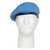 Military Style Light Blue Wool Beret - View