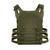 Rothco Black Lightweight Plate Carrier Vest - Rear View